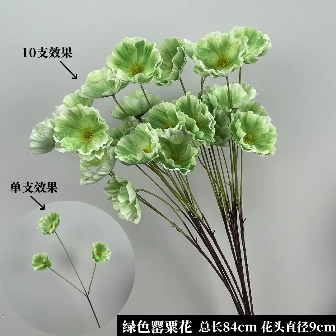 Wedding Green Plant Simulation Plant Flower-arranging Gypsophila Eucalyptus Fake Flower Silk Flower Wedding Decoration Flower Material