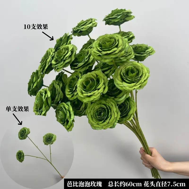 Wedding Green Plant Simulation Plant Flower-arranging Gypsophila Eucalyptus Fake Flower Silk Flower Wedding Decoration Flower Material