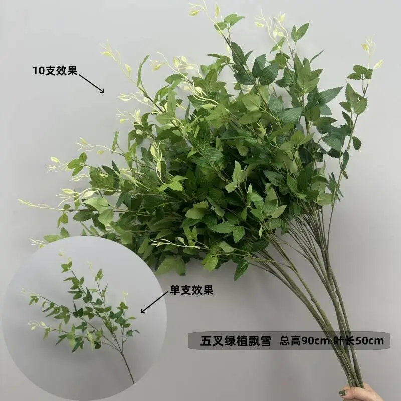 Wedding Green Plant Simulation Plant Flower-arranging Gypsophila Eucalyptus Fake Flower Silk Flower Wedding Decoration Flower Material