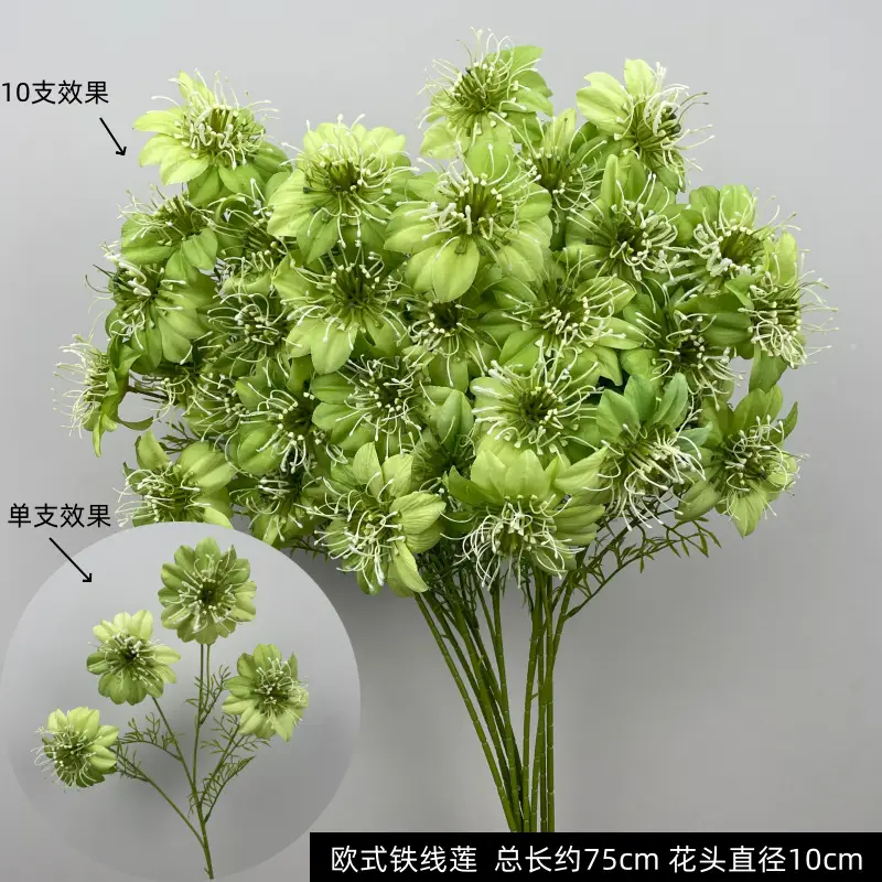 Wedding Green Plant Simulation Plant Flower-arranging Gypsophila Eucalyptus Fake Flower Silk Flower Wedding Decoration Flower Material