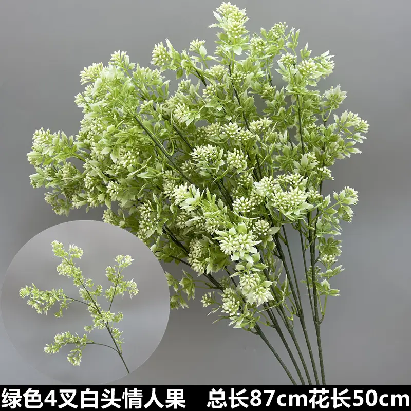 Wedding Green Plant Simulation Plant Flower-arranging Gypsophila Eucalyptus Fake Flower Silk Flower Wedding Decoration Flower Material