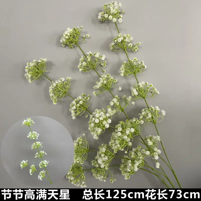 Wedding Green Plant Simulation Plant Flower-arranging Gypsophila Eucalyptus Fake Flower Silk Flower Wedding Decoration Flower Material