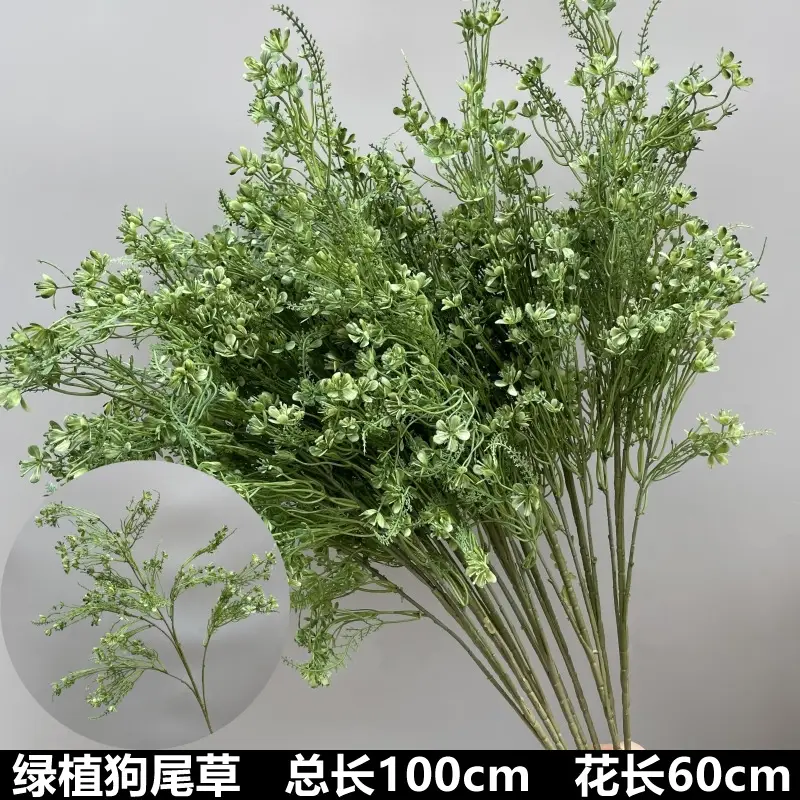 Wedding Green Plant Simulation Plant Flower-arranging Gypsophila Eucalyptus Fake Flower Silk Flower Wedding Decoration Flower Material