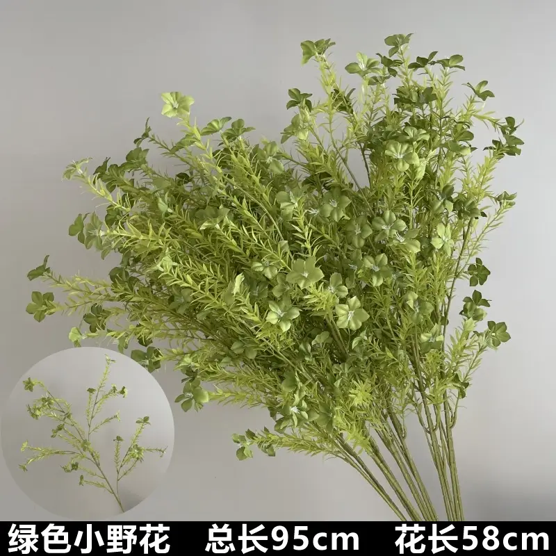 Wedding Green Plant Simulation Plant Flower-arranging Gypsophila Eucalyptus Fake Flower Silk Flower Wedding Decoration Flower Material