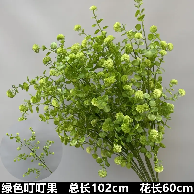 Wedding Green Plant Simulation Plant Flower-arranging Gypsophila Eucalyptus Fake Flower Silk Flower Wedding Decoration Flower Material