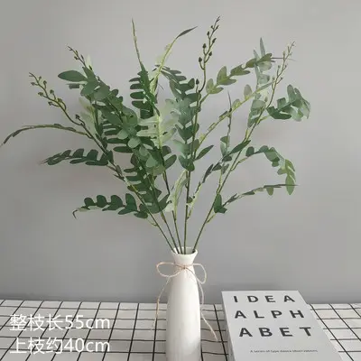 Wedding Green Plant Simulation Plant Flower-arranging Gypsophila Eucalyptus Fake Flower Silk Flower Wedding Decoration Flower Material