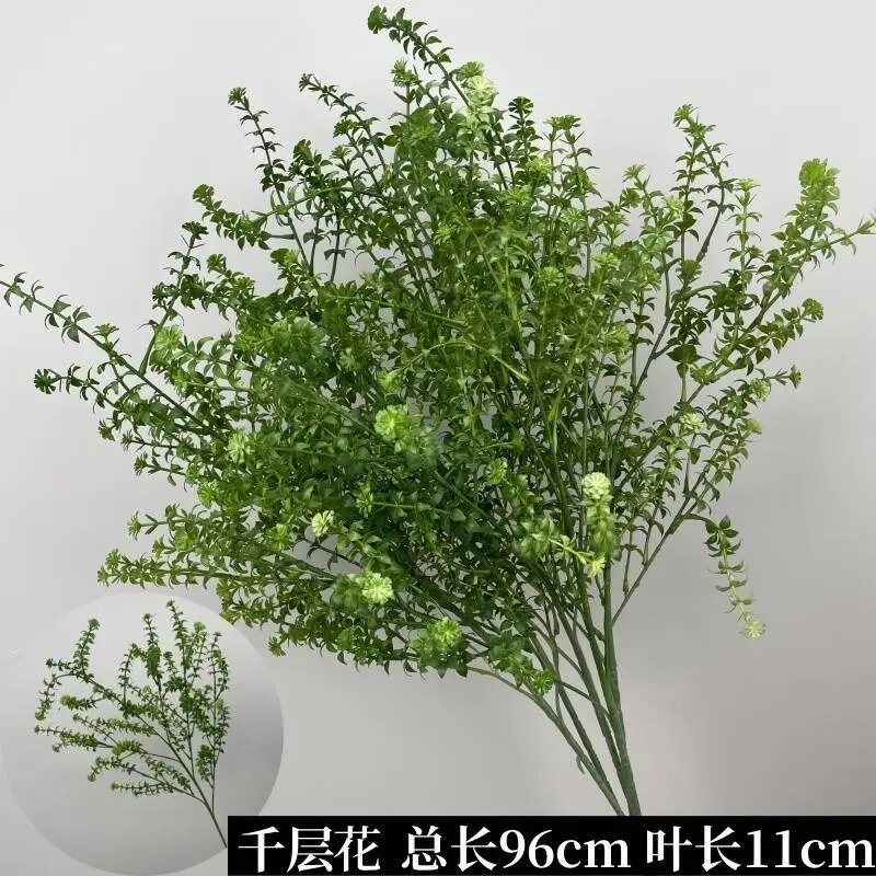 Wedding Green Plant Simulation Plant Flower-arranging Gypsophila Eucalyptus Fake Flower Silk Flower Wedding Decoration Flower Material