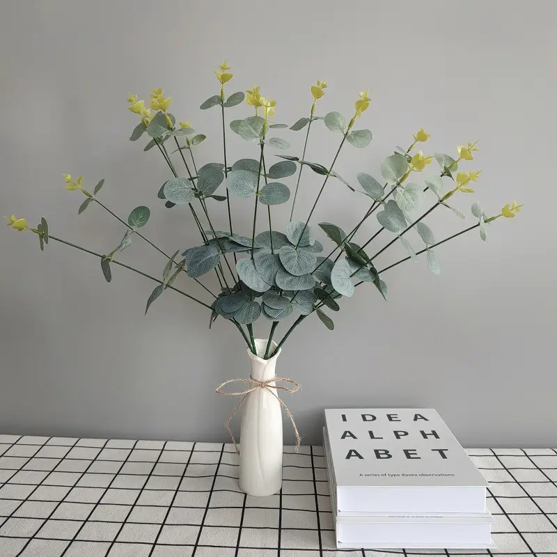 Wedding Green Plant Simulation Plant Flower-arranging Gypsophila Eucalyptus Fake Flower Silk Flower Wedding Decoration Flower Material