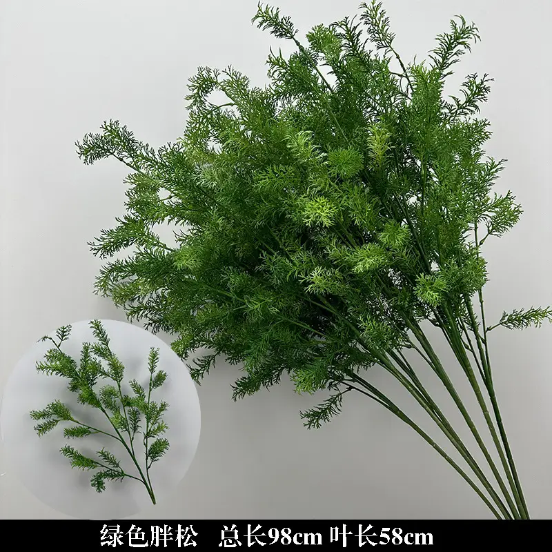 Wedding Green Plant Simulation Plant Flower-arranging Gypsophila Eucalyptus Fake Flower Silk Flower Wedding Decoration Flower Material