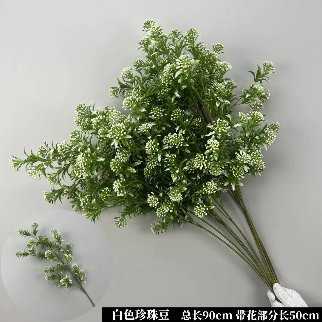 Wedding Green Plant Simulation Plant Flower-arranging Gypsophila Eucalyptus Fake Flower Silk Flower Wedding Decoration Flower Material