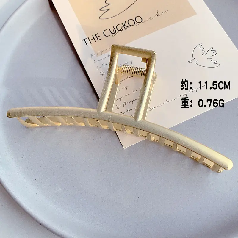 Gold Shark Grip Hair Clip for Women Large Size - Image 11