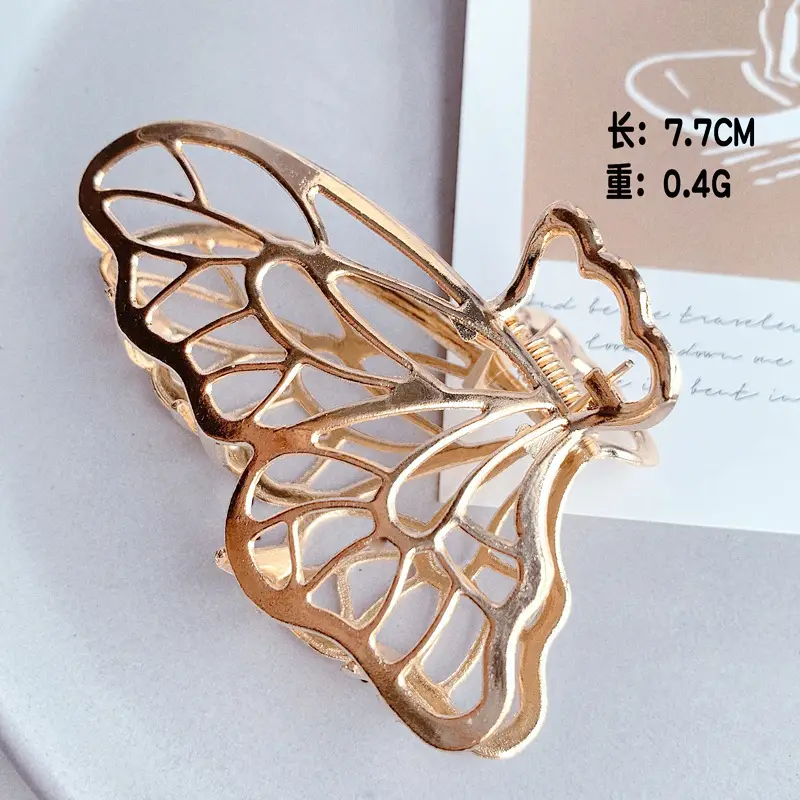 Gold Shark Grip Hair Clip for Women Large Size - Image 13