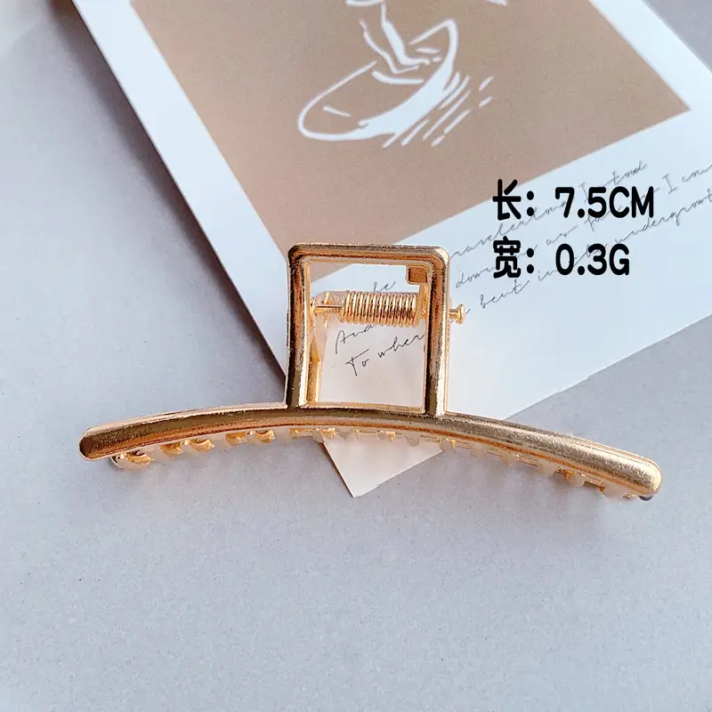 Gold Shark Grip Hair Clip for Women Large Size - Image 16