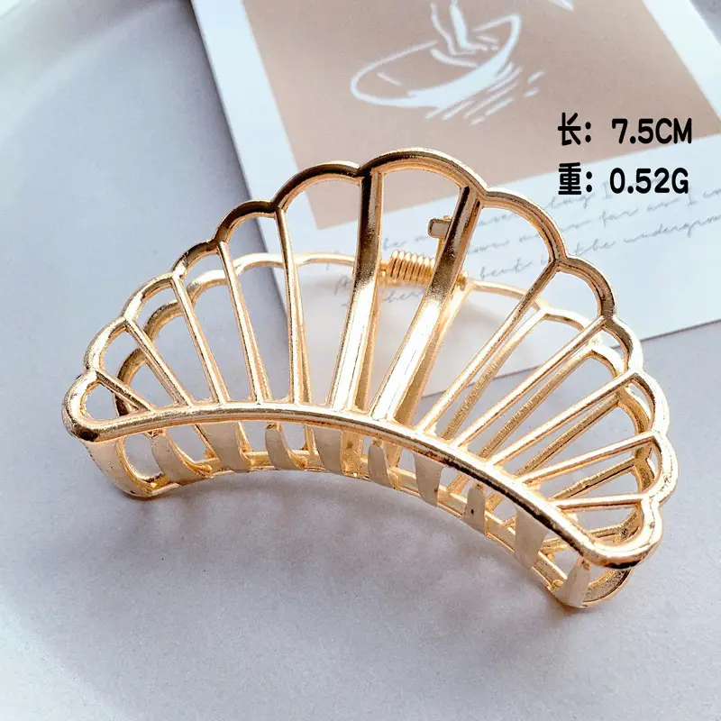 Gold Shark Grip Hair Clip for Women Large Size - Image 18