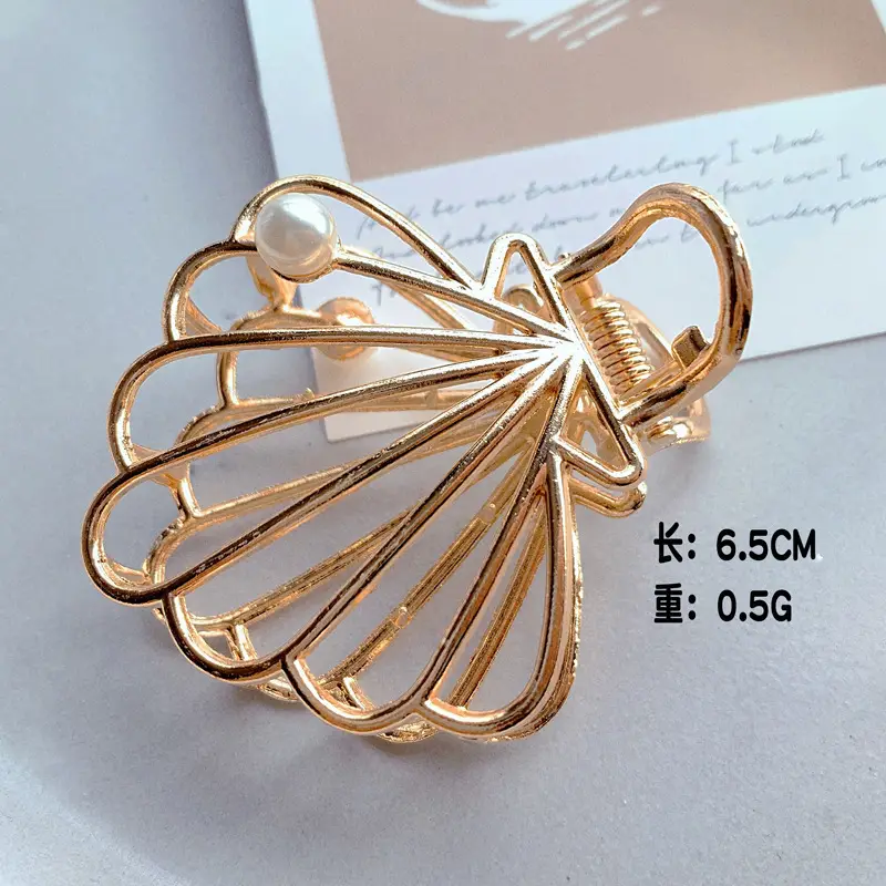 Gold Shark Grip Hair Clip for Women Large Size - Image 19