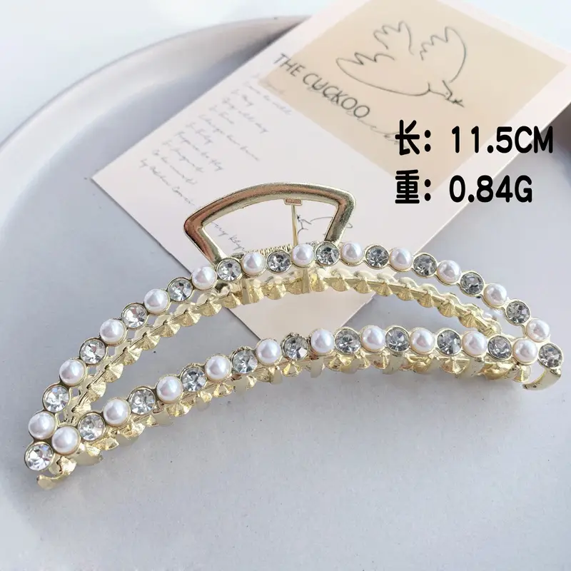 Gold Shark Grip Hair Clip for Women Large Size - Image 23