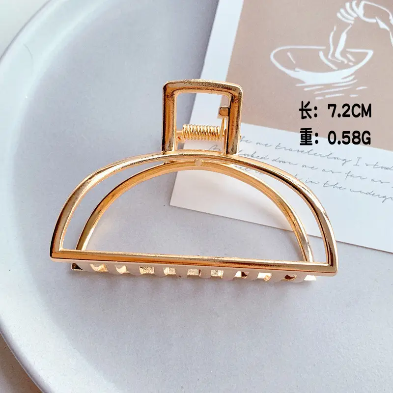 Gold Shark Grip Hair Clip for Women Large Size - Image 25