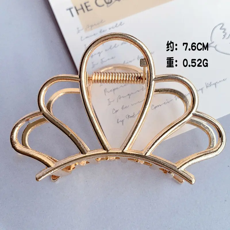 Gold Shark Grip Hair Clip for Women Large Size - Image 28