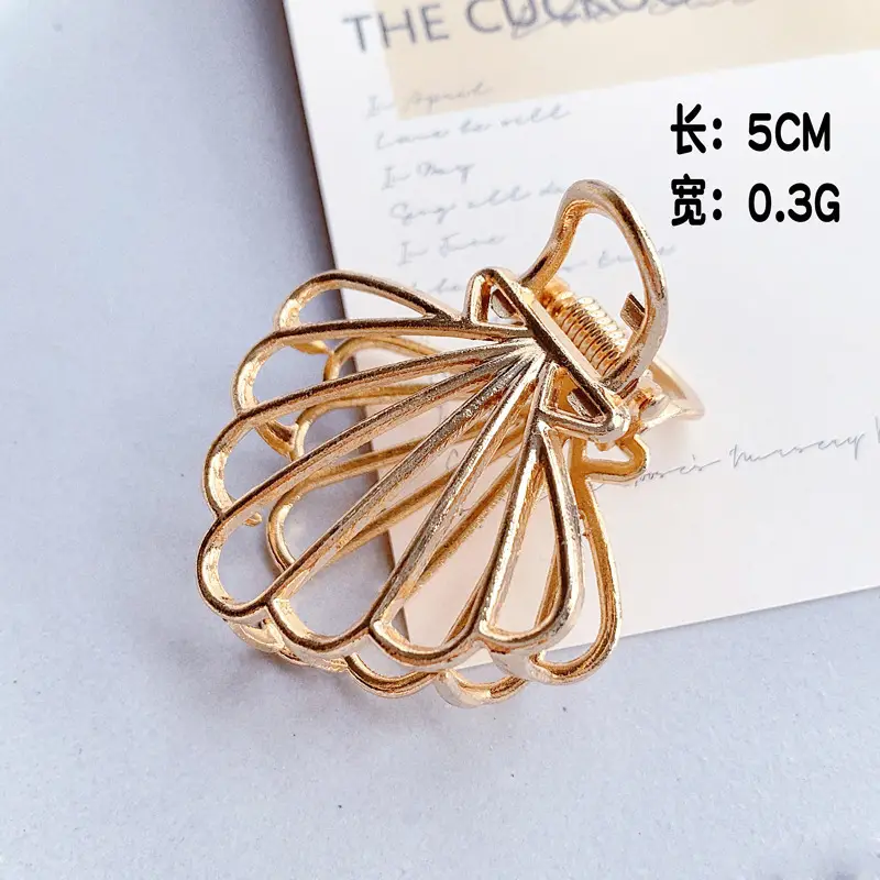 Gold Shark Grip Hair Clip for Women Large Size - Image 36