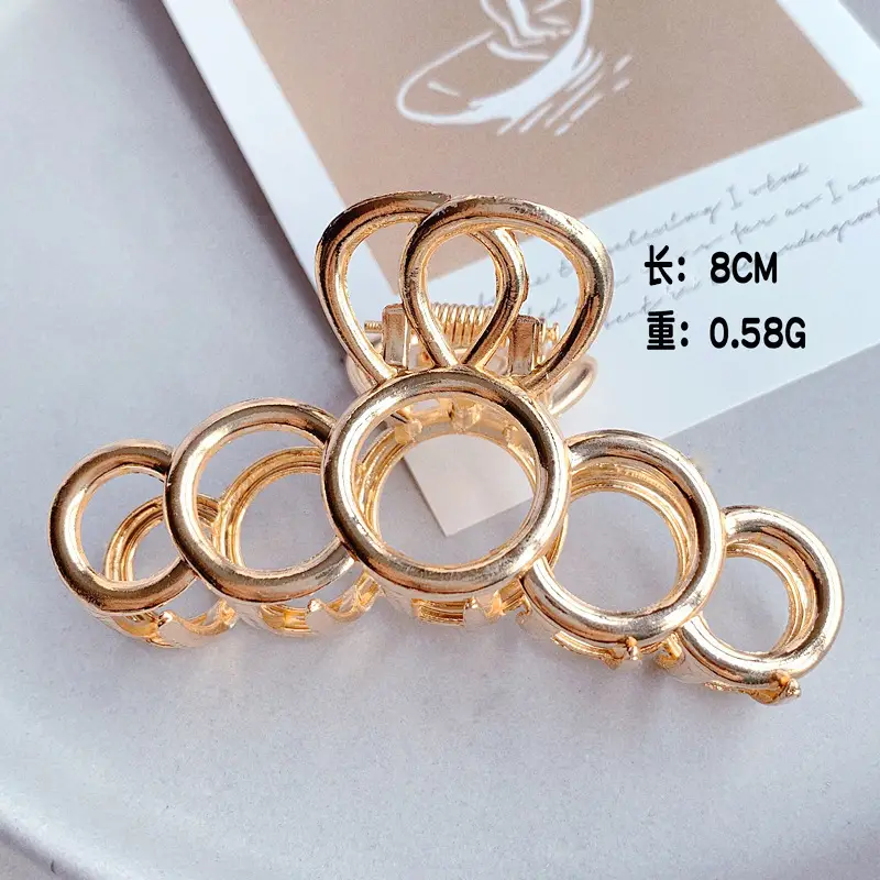 Gold Shark Grip Hair Clip for Women Large Size - Image 41