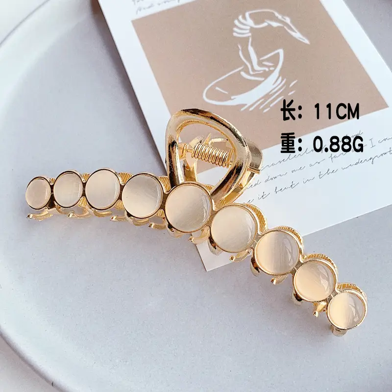 Gold Shark Grip Hair Clip for Women Large Size - Image 44