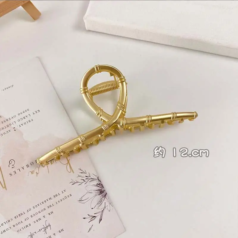Gold Shark Grip Hair Clip for Women Large Size - Image 5