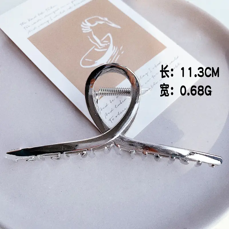 Gold Shark Grip Hair Clip for Women Large Size - Image 6