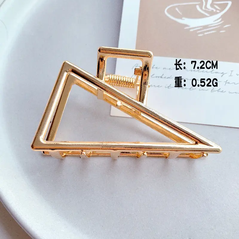 Gold Shark Grip Hair Clip for Women Large Size - Image 7