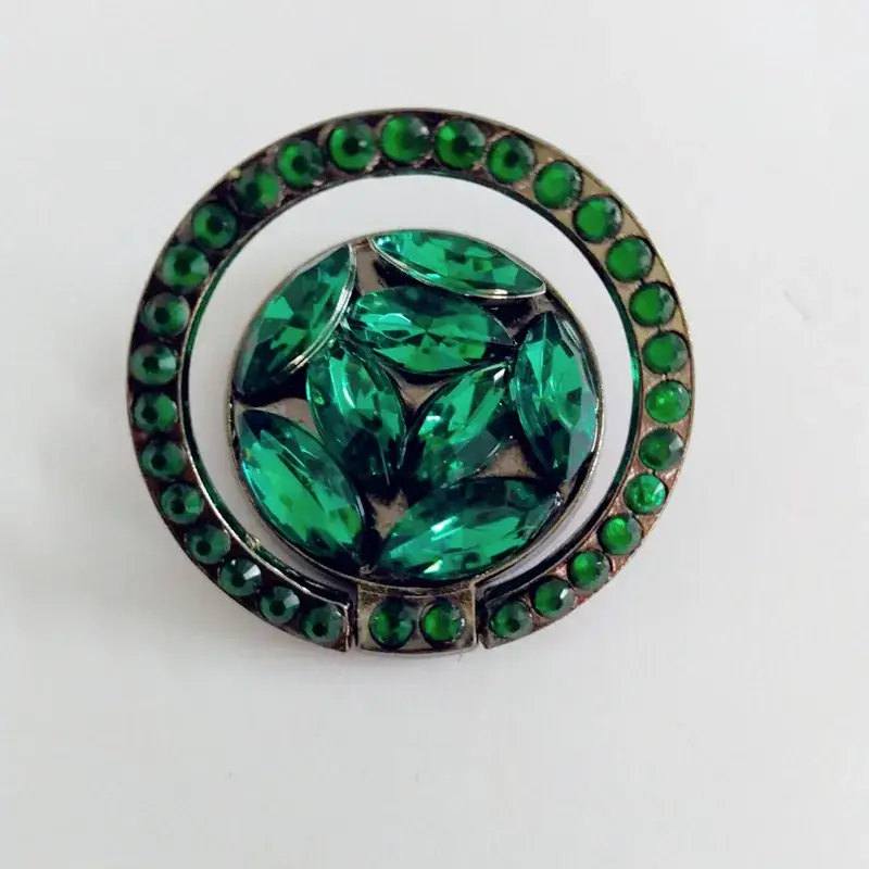 Diamond Encrusted Mobile Phone Stand Ring Buckle - Image 2