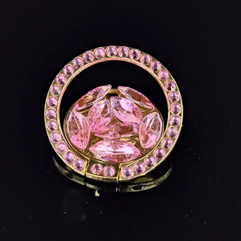 Diamond Encrusted Mobile Phone Stand Ring Buckle - Image 6