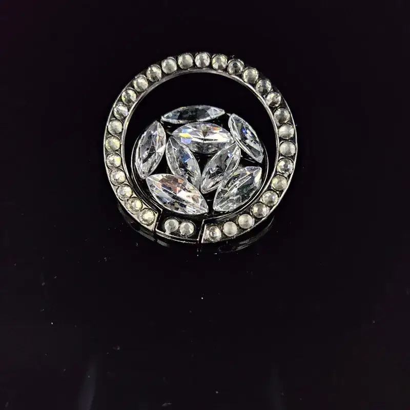 Diamond Encrusted Mobile Phone Stand Ring Buckle - Image 7