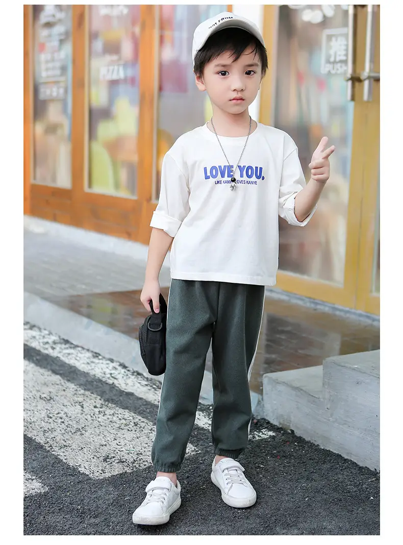 25W Winter Kids Warm Jogger Pants Blue White Stripes — feature 17