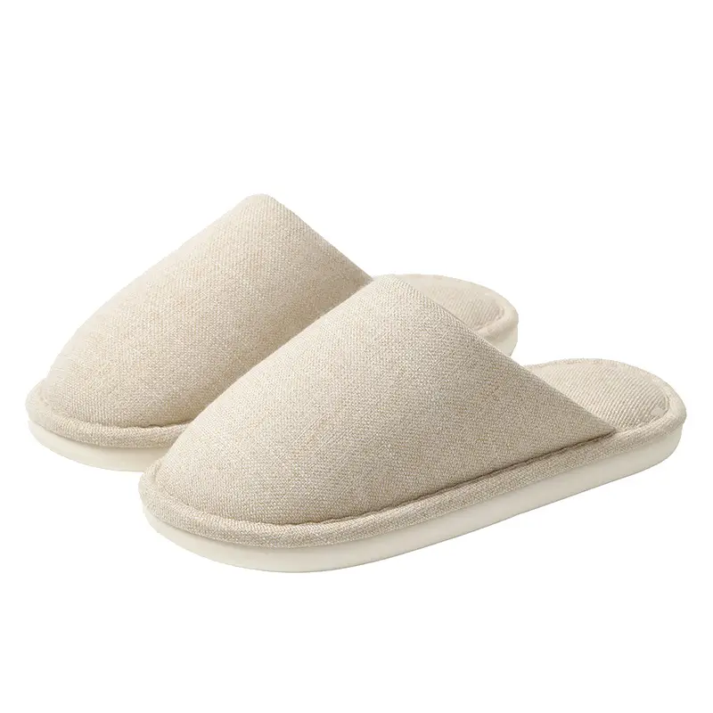 Japanese-Style Cotton Slippers for Women Yellow Winter Indoor - Image 10
