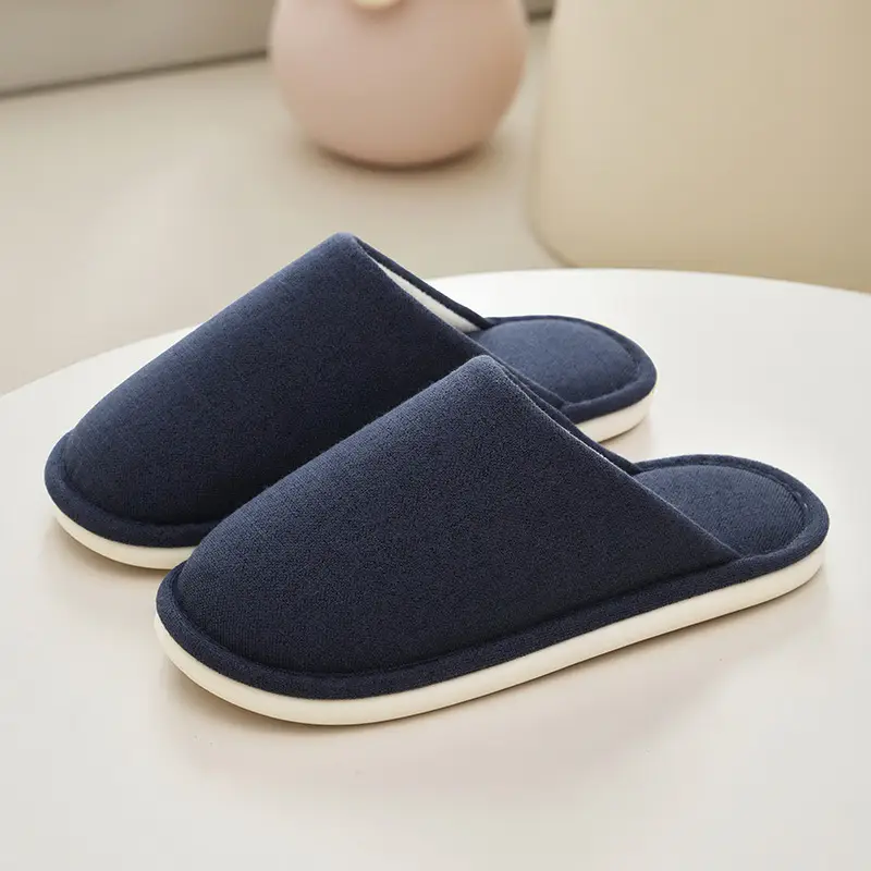 Japanese-Style Cotton Slippers for Women Yellow Winter Indoor - Image 4