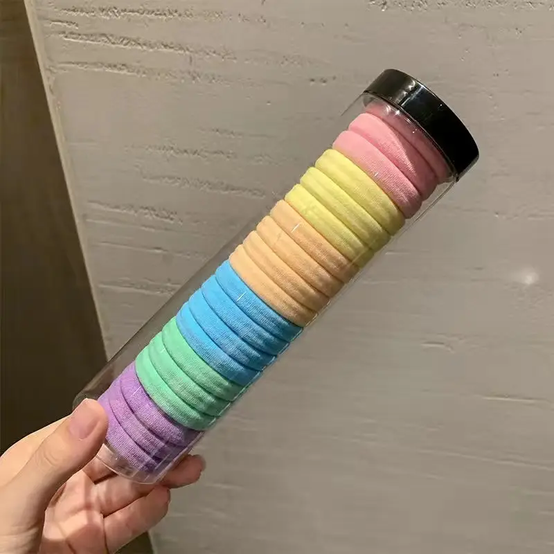 Thick Hair Rope Ponytail Band All Colors High Elasticity - Image 2