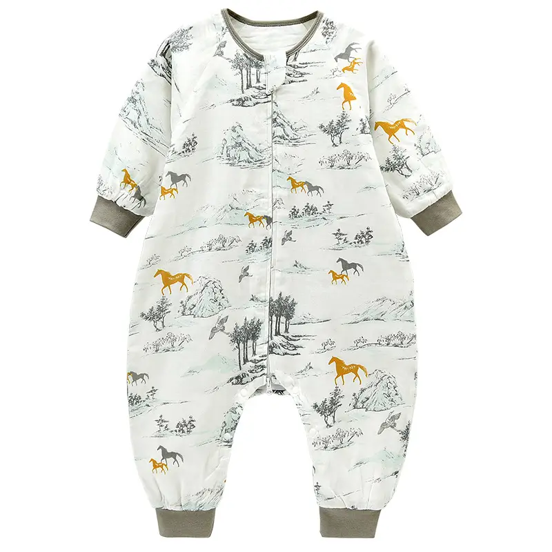 Bamboo Cotton Baby Sleep Bag Banana Print - Image 12