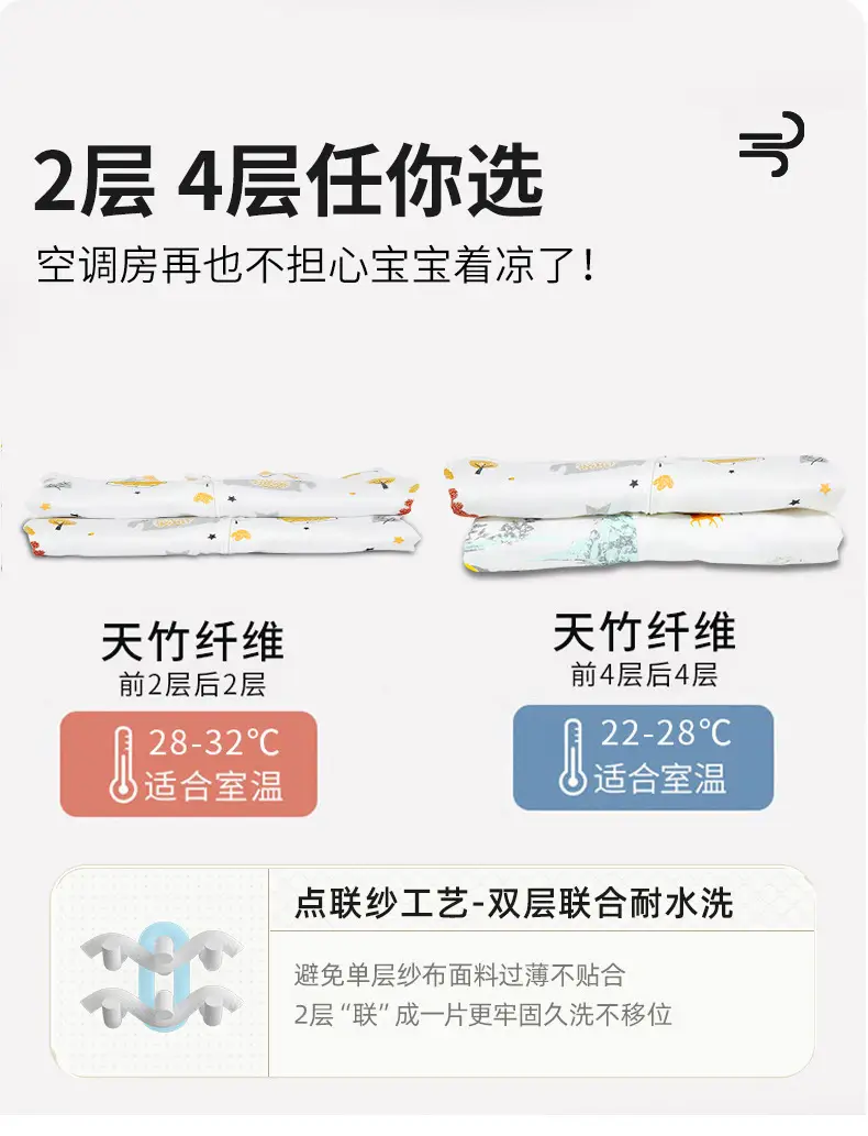 Bamboo Cotton Baby Sleep Bag Banana Print — feature 17