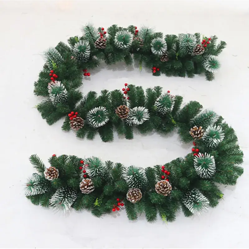 PVC Spray White Christmas Rattan Decorative Tree Branches
