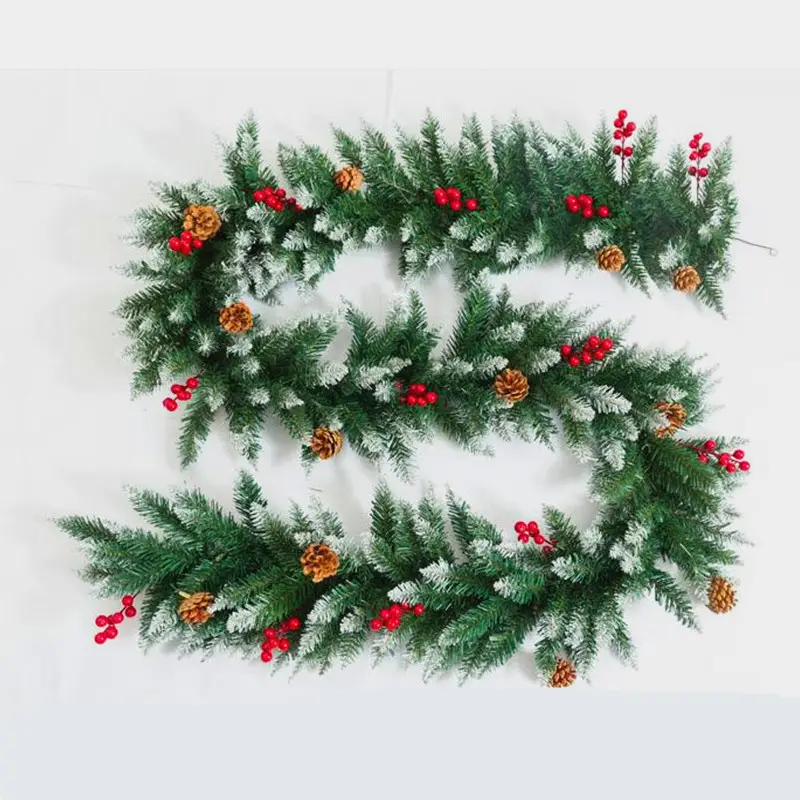PVC Spray White Christmas Rattan Decorative Tree Branches — feature 10