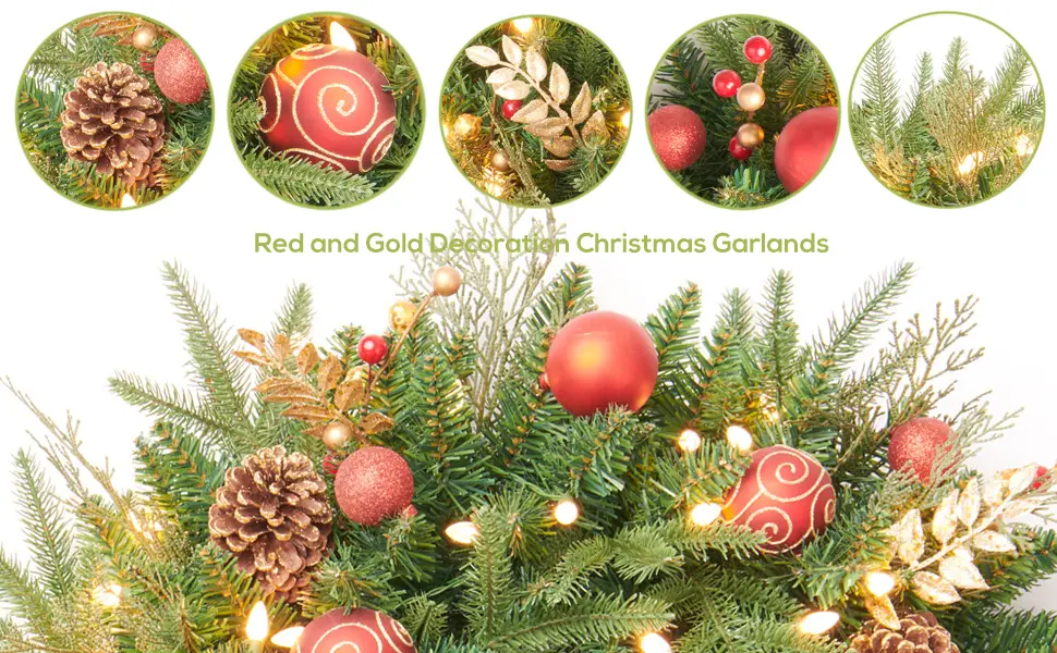 PVC Spray White Christmas Rattan Decorative Tree Branches — feature 20