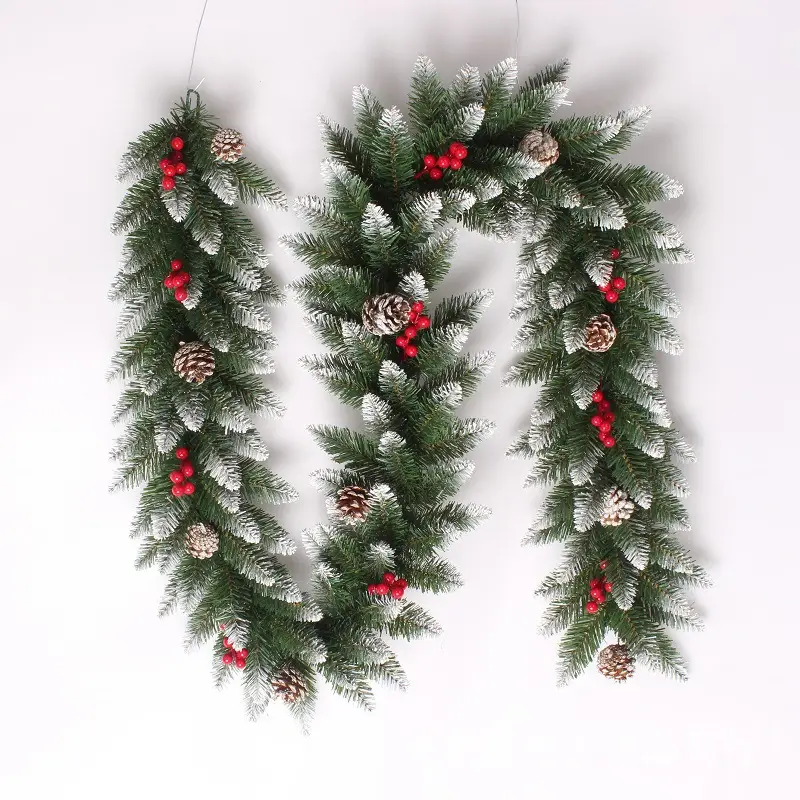 PVC Spray White Christmas Rattan Decorative Tree Branches — feature 8