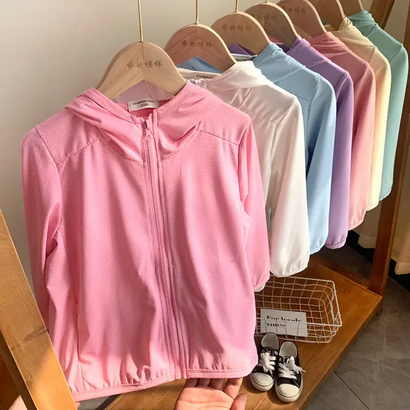 Children's Pink Hooded Zipper Jacket Medium to XL