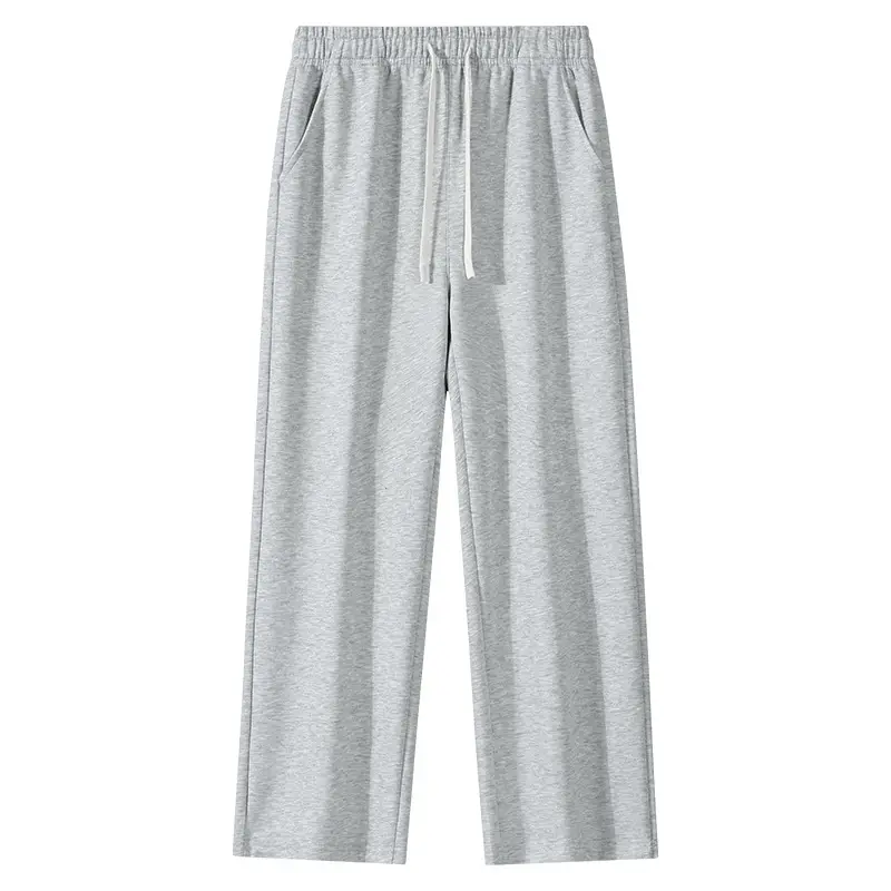 Men's Grey Jogger Sweatpants Loose Fit Straight Leg - Image 16