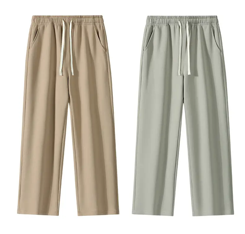 Men's Grey Jogger Sweatpants Loose Fit Straight Leg — feature 28