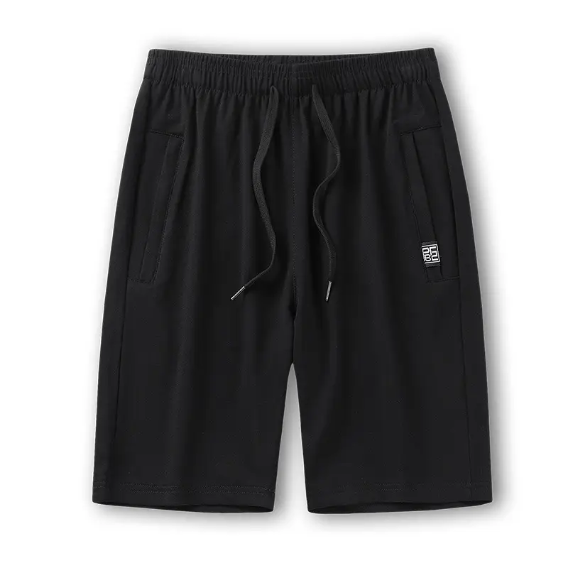 Men Cotton Shorts Grey Loose Fit 2023 Summer