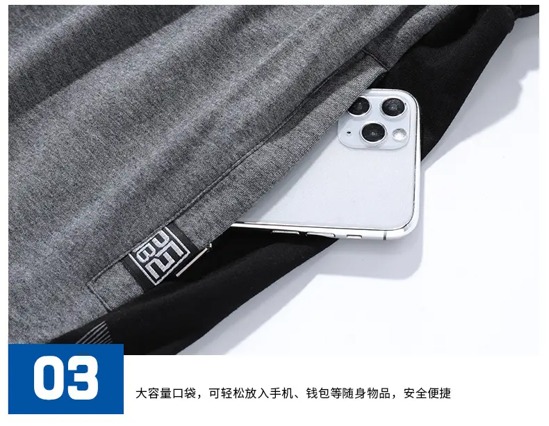 Men Cotton Shorts Grey Loose Fit 2023 Summer — feature 18