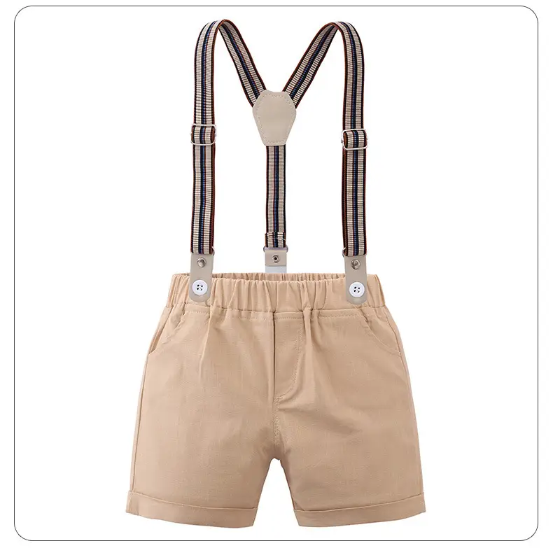 Boys Summer Suit with Bowtie & Suspenders — feature 23