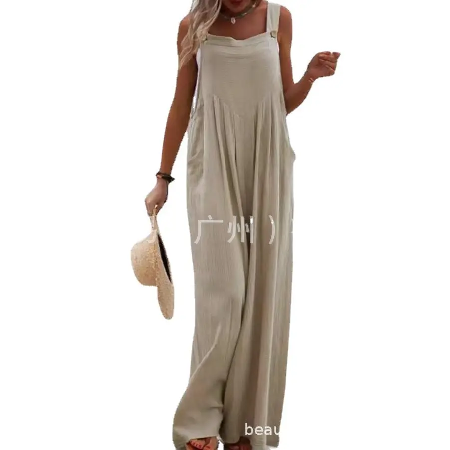 Women Green Ethnic Jumpsuit Wide Leg Pants Summer - Image 13