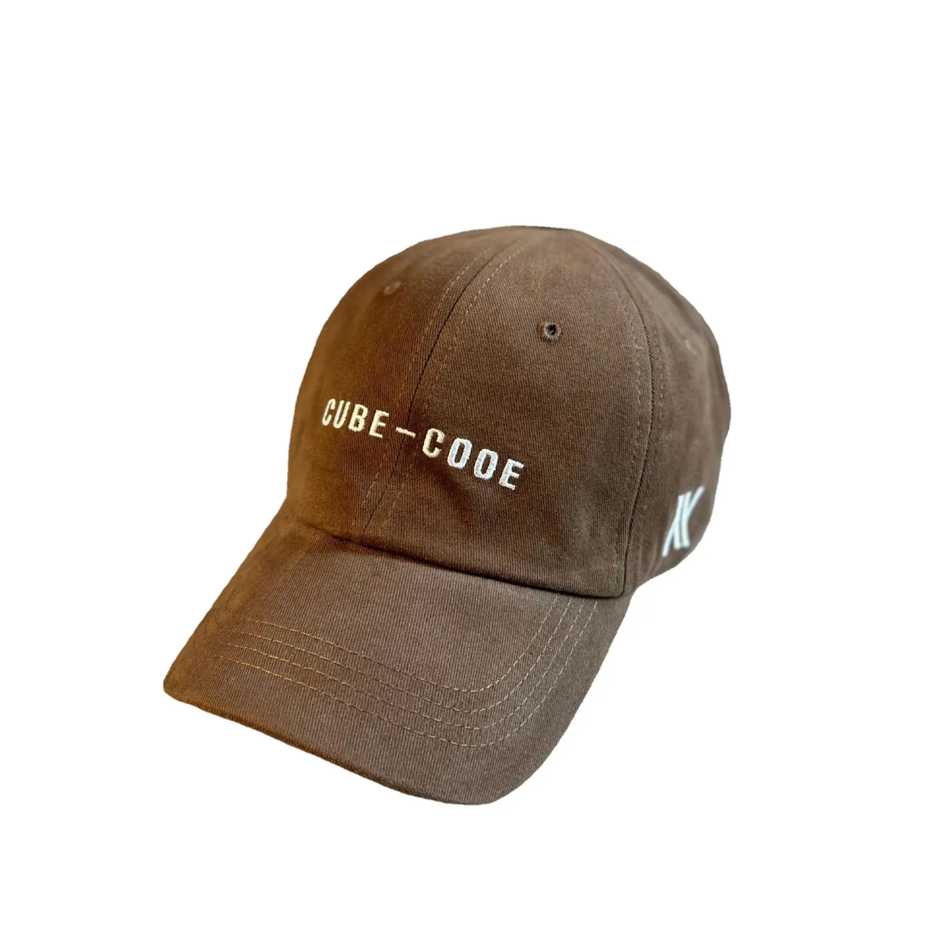 White Letter Cap Women Men Casual Korean Style - Image 6