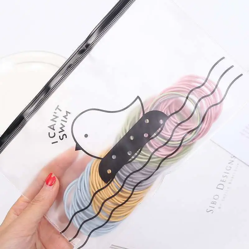 Korean Rubber Hair Rings 2mm Seamless 100pcs - Image 25